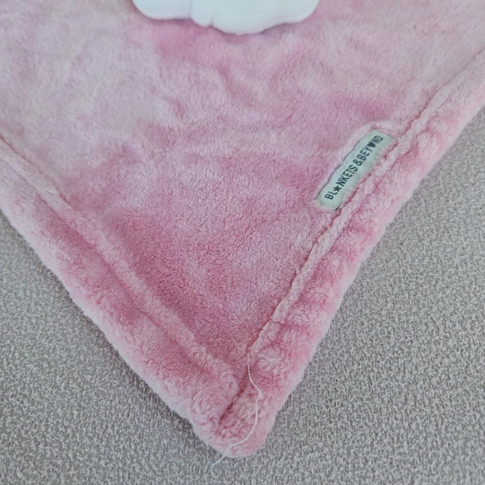 Blankets and Beyond Cloud Security Blanket Lovey Pink Plush Soft Toy Baby 13